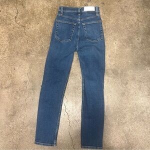Re-done Original ultra high rise, ankle cropped jeans
